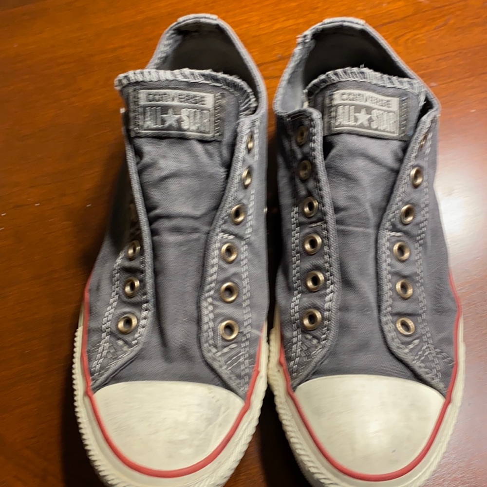Blue Jean Color Laceless Converse Sneakers 6.5